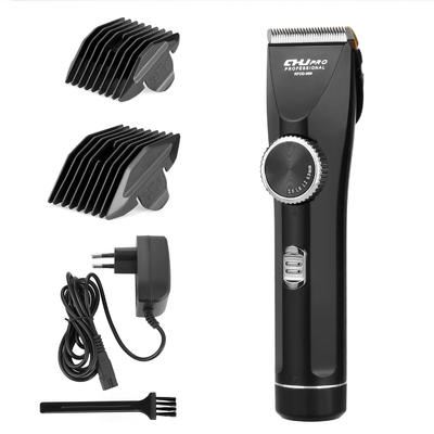 Professional Barber Cordless Hair Trimmer With Attachments For Mans Black-chj 999